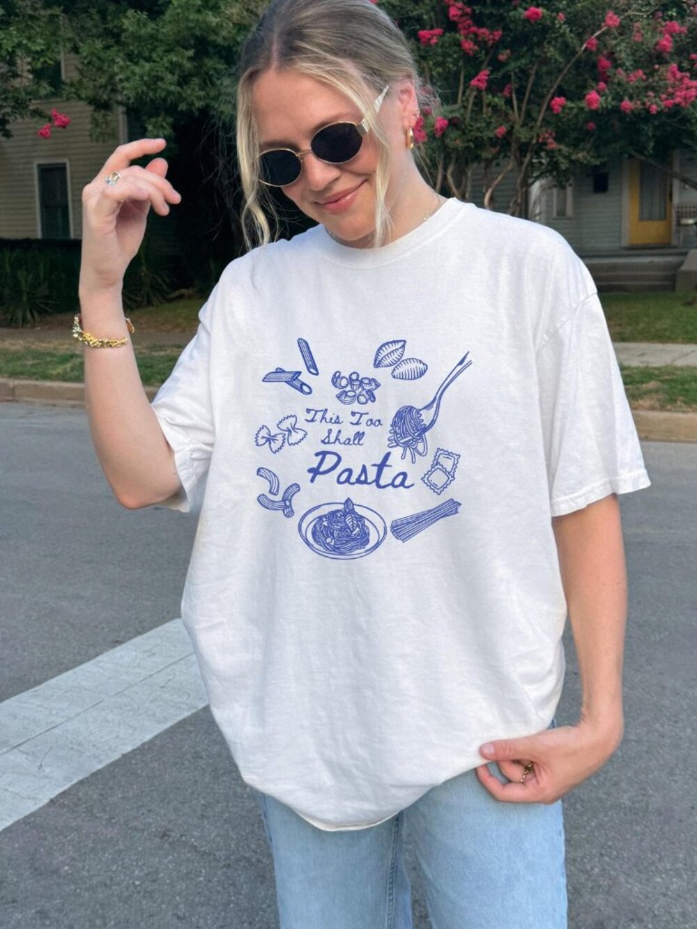 This Too Shall Pasta T-Shirt – Retro Italian Foodie Tee